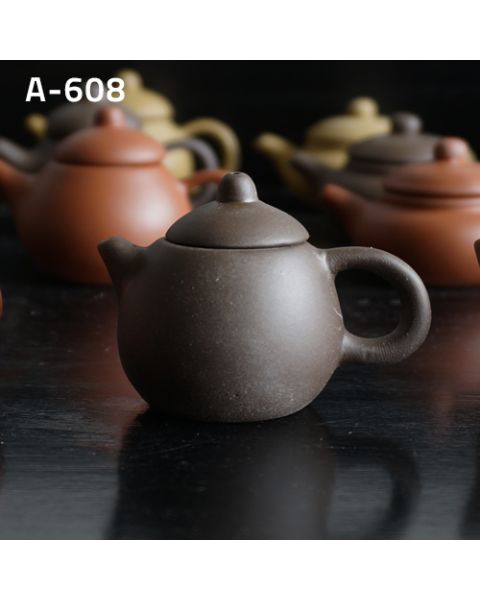 Mini Long Dan (Dragon's Egg) teapot, black clay 