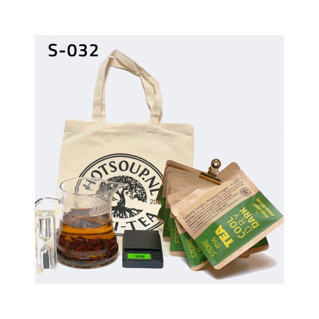 Thee starter set  ** theepot + weegschaal + zandloper + thee **